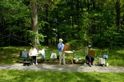 Arboretum artists - photo by Mimi Katz